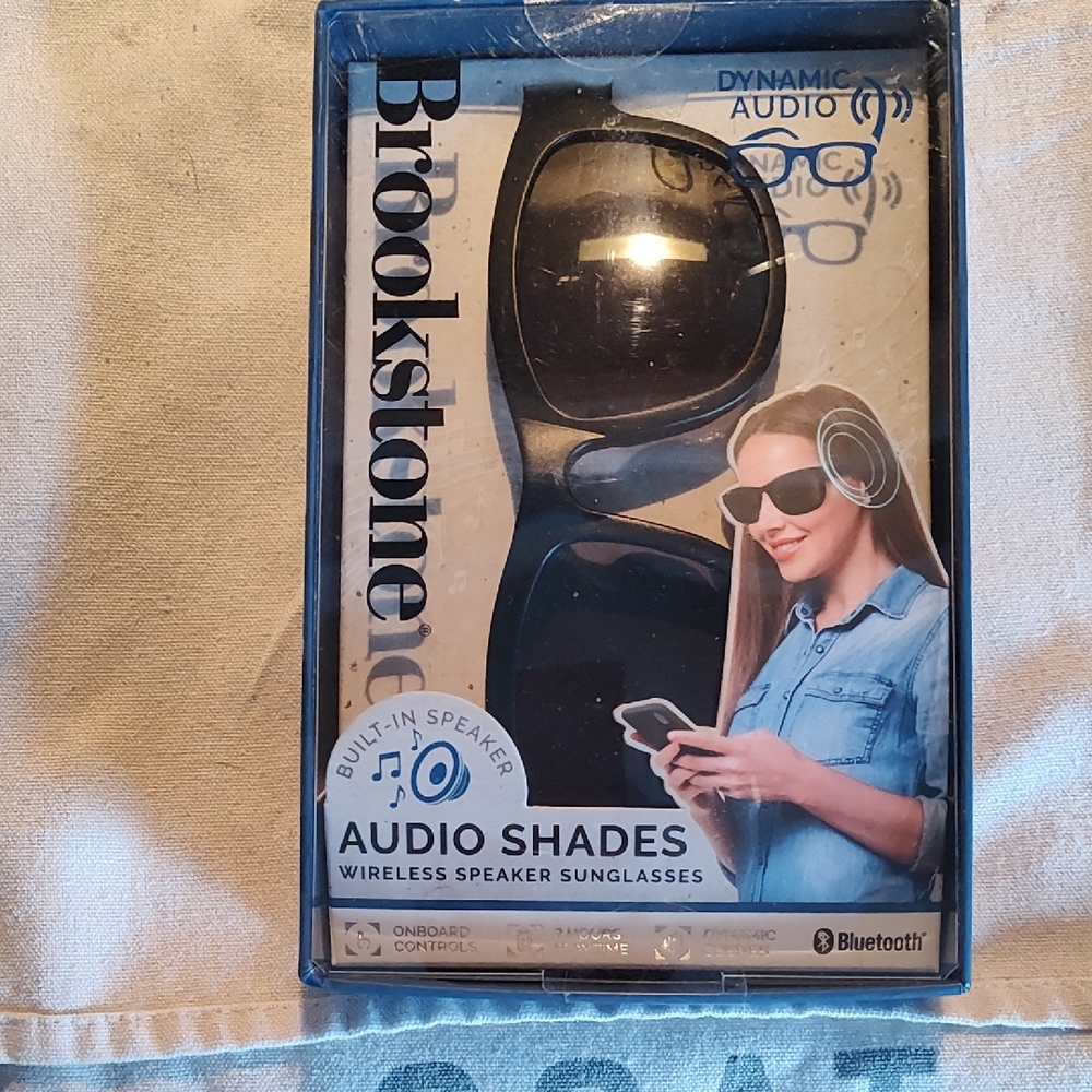 Brookstone Black Audio Shades with Bluetooth